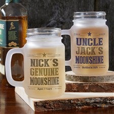 Write Your Own Personalized Frosted Mason Jar - 17936