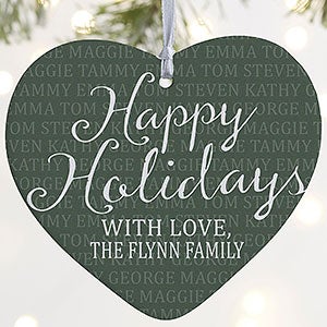 Together Forever Personalized Heart Ornament- 4 Matte - 1 Sided - 18007-1L