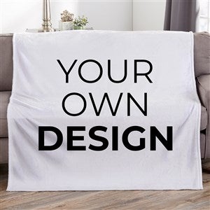 Design Your Own 60x80 Personalized Blanket - White - 18012-W