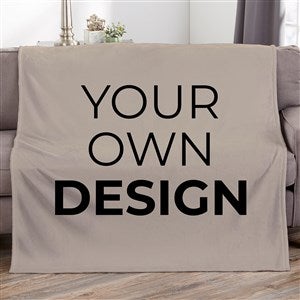 Design Your Own 60x80 Personalized Blanket - Tan - 18012-T