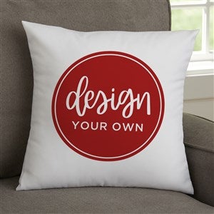 Design Your Own Personalized 14x14 Throw Pillow - White - 18015-W