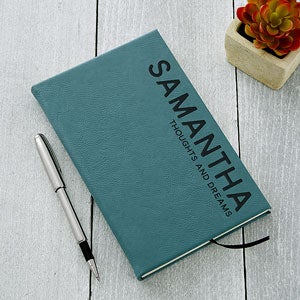 Personalized Journal - Teal Bold Style - 18094