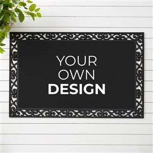 Design Your Own Personalized Doormat - Black - 18113-B