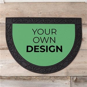 Design Your Own Personalized Half Round Doormat- Sage Green - 18115-SG