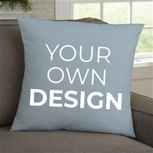 Design Your Own Personalized 18x18 Throw Pillow - Slate Blue - 18127-SB