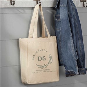 Personalized Logo Canvas Tote Bag - 14quot; x 10quot; - 18174