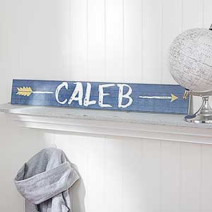 Tribal Inspired Name Décor Personalized Wooden Sign - For Him - 18249-M