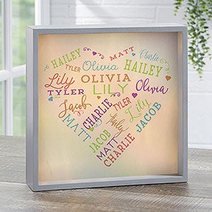 Close To Her Heart 10x10 Custom LED Light Shadow Box - 18265-10x10