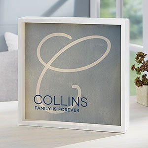 Initial Accent Personalized LED Ivory Light Shadow Box- 10x10 - 18270-I-10x10