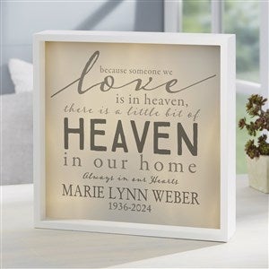 Heaven In Our Home 10x10 Ivory Custom LED Light Shadow Box - 18272-I-10x10