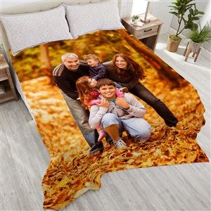 Picture Perfect Personalized 90x108 Plush King Fleece Photo Blanket - 18280-K
