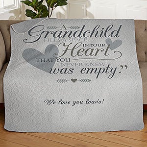 Grandparents Personalized 50x60 Lightweight Fleece Blanket - 18353-LF