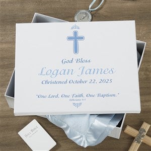 Baptism Day Personalized Keepsake Memory Box - 12x15 - 18389