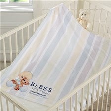 Precious Moments® Bless This Child Personalized Plush Fleece Blanket - 18478