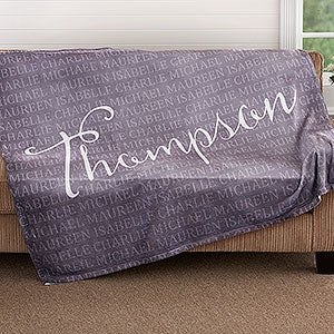 Together Forever Personalized 60x80 Plush Fleece Blanket - 18490-L