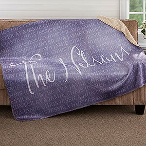 Together Forever Personalized 60x80 Sherpa Blanket - 18490-SL
