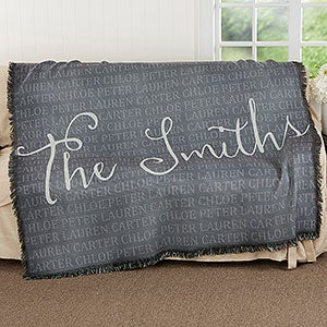 Together Forever Personalized 56x60 Woven Throw Blanket - 18490-A