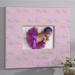 Modern Baby Girl Personalized 5x7 Wall Frame- Horizontal - 18505-WH
