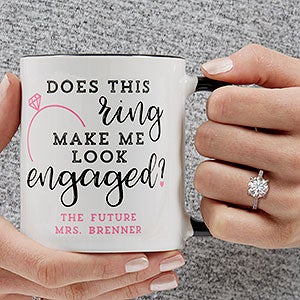 Do I Look Engaged? Personalized Coffee Mug 11 oz.- Black - 18546-B