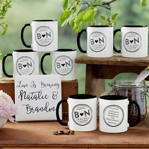 Wedding Favor Personalized Coffee Mugs - 18547-B