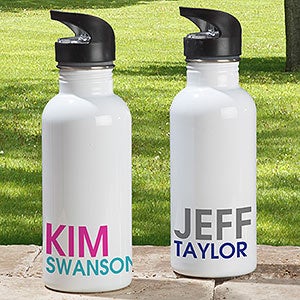 Bold Name Personalized 20 oz. Water Bottle - 18555