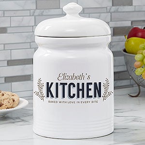 Her Kitchen Personalized Cookie Jar - 18639