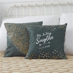 Sparkling Love 14quot; Personalized Throw Pillow - 18649-S