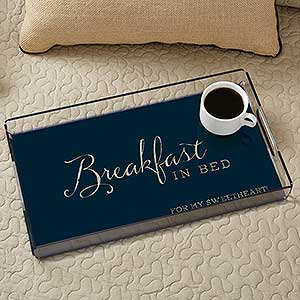 Typography Quotes Personalized Acrylic Serving Tray - 18693