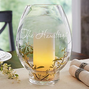 Hurricane Candle Holder - Engraved Name - 18741-N