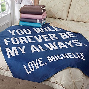 Romantic Expressions Personalized 60x80 Sherpa Blanket - 18751-SL