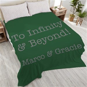 Romantic Expressions Personalized 90x108 Plush King Fleece Blanket - 18751-K