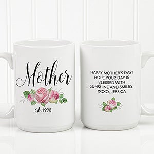 Custom New Mom Coffee Mug - 15oz White - 18818-L