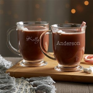 Vinyl Personalized 16 oz. Glass Coffee Mug