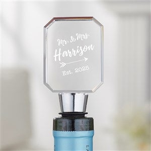 Sparkling Love Wedding Personalized Bottle Stopper - 18898