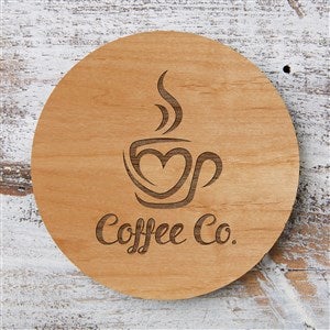 Personalized Logo Wood Coasters - 18911