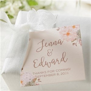 Modern Floral Wedding Personalized Gift Tags - 18915