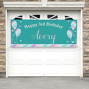 Birthday Girl Personalized Party Banner - 30x72 - 18939
