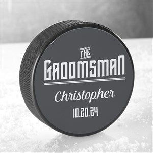 I Do Crew Personalized Official Hockey Puck - 18955