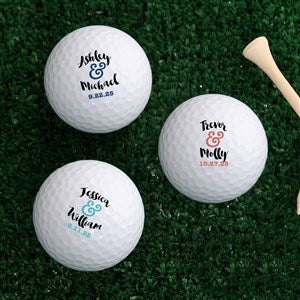 Now  Forever Personalized Callaway Warbird Wedding Golf Ball Set - 18968-CW3