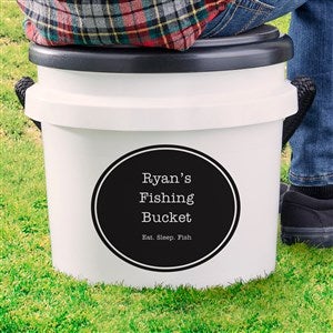 Personalized Fishing Bucket Cooler & Seat