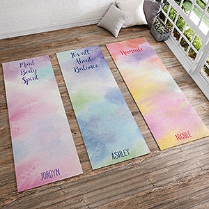 Yoga Mats with Your Name Custom Embroidered!
