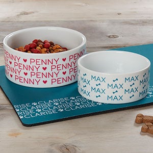 Personalized Large Dog Bowls - Doggie Delights