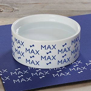 Personalized Dog Bowls - Repeating Name - Small - 19024-S