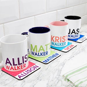 Bold Name Personalized Drink Coaster - 19072