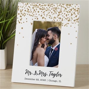 Sparkling Love Personalized Wedding 4x6 Tabletop Frame - Vertical - 19096-V