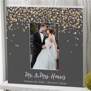 Sparkling Love Personalized Wedding 4x6 Box Frame - Vertical - 19096-BV