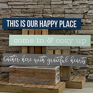 Home Expressions Personalized Wooden Sign - 29x4 - 19115
