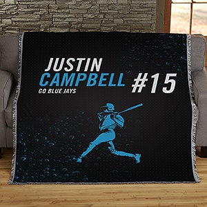 Sports Enthusiast Personalized 56x60 Woven Throw - 19221-A
