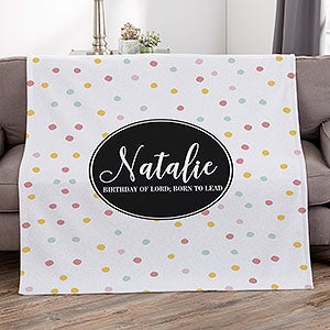 Patterned Name Meaning Personalized 50x60 Sweatshirt Blanket - 19258-SW