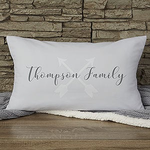 This Is Us Personalized Lumbar Velvet Throw Pillow - 19312-LBV
